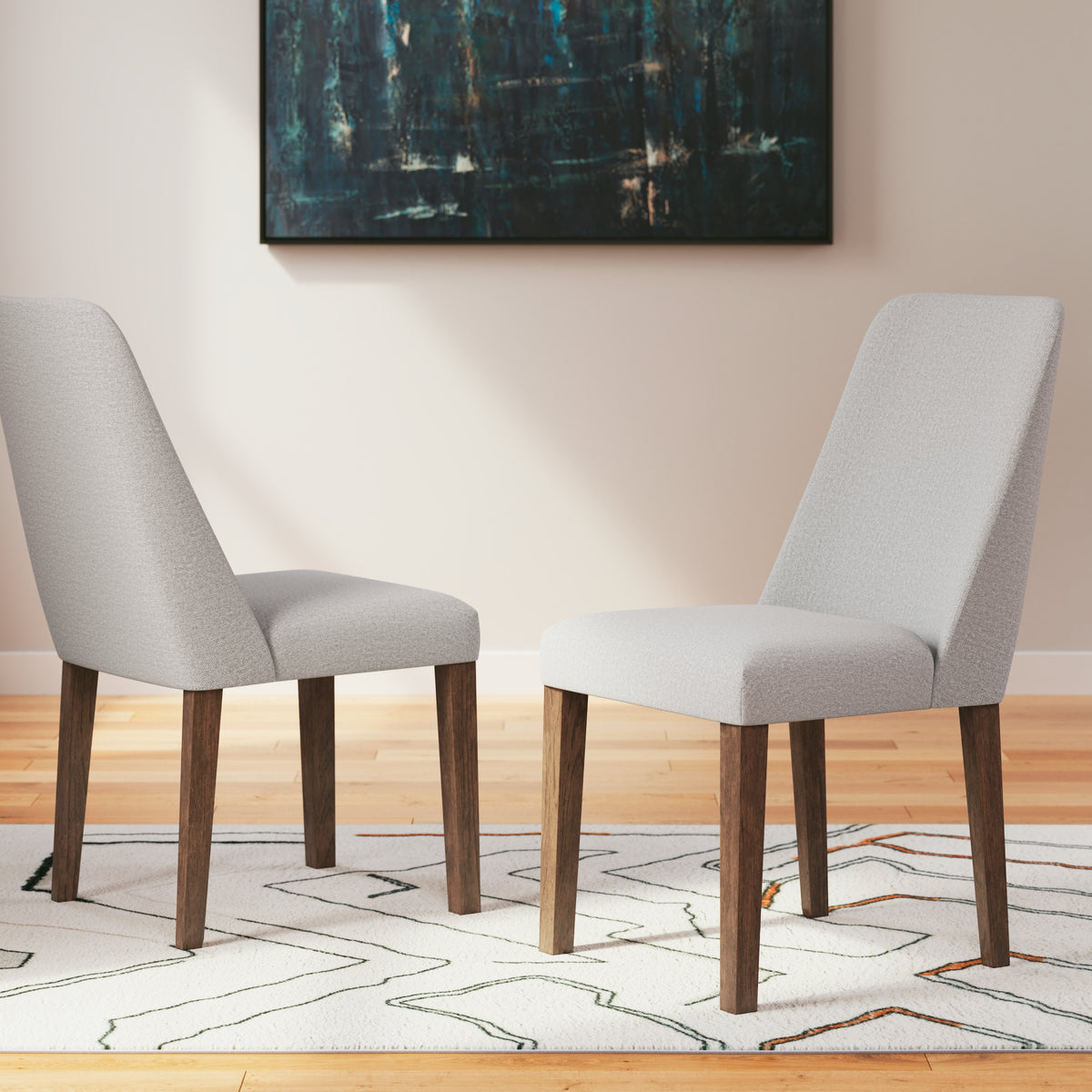 Lyncott Gray/Brown Dining Chair Redwood Home Furniture