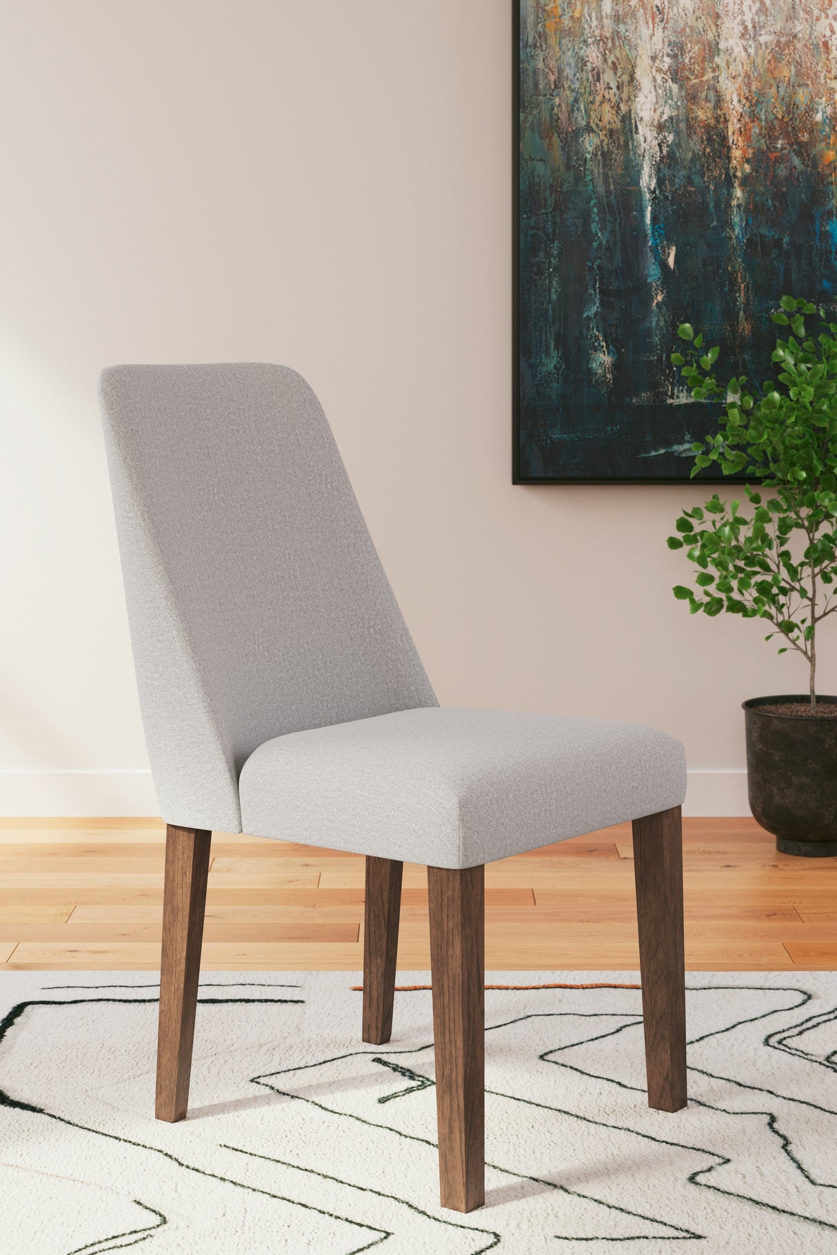 Lyncott Gray/Brown Dining Chair