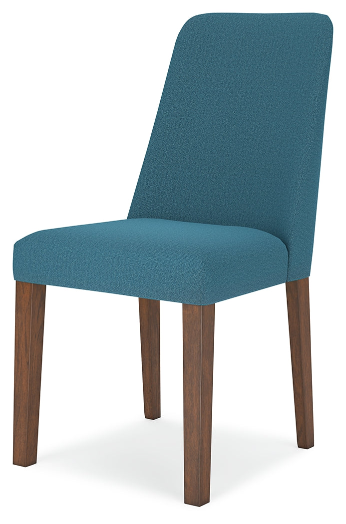 Lyncott Blue/Brown Dining Chair