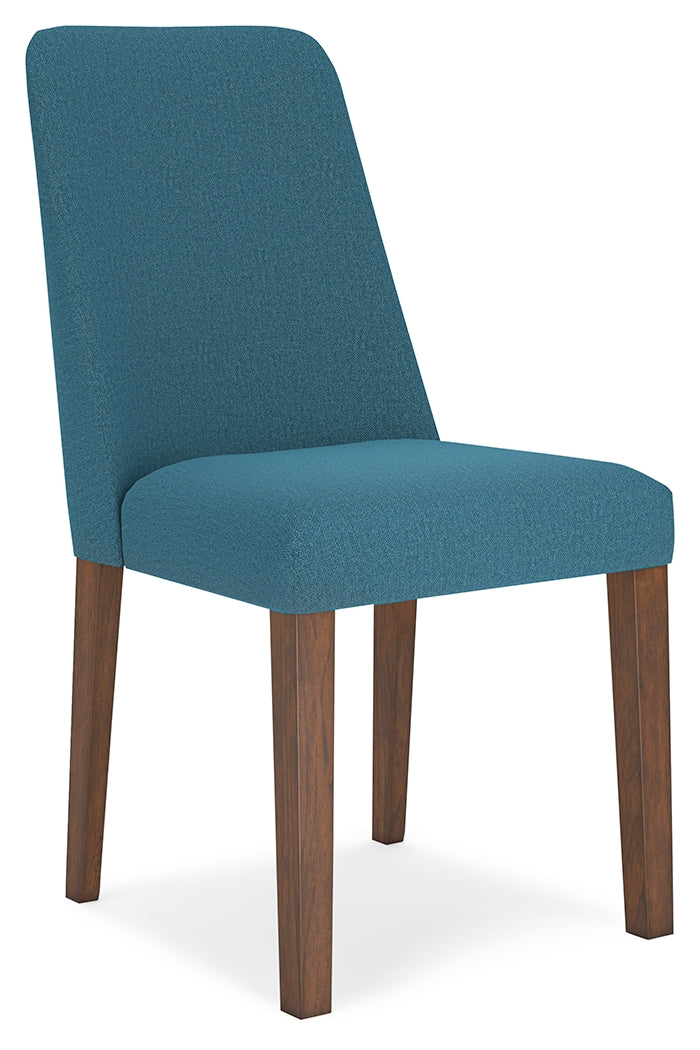 Lyncott Blue/Brown Dining Chair