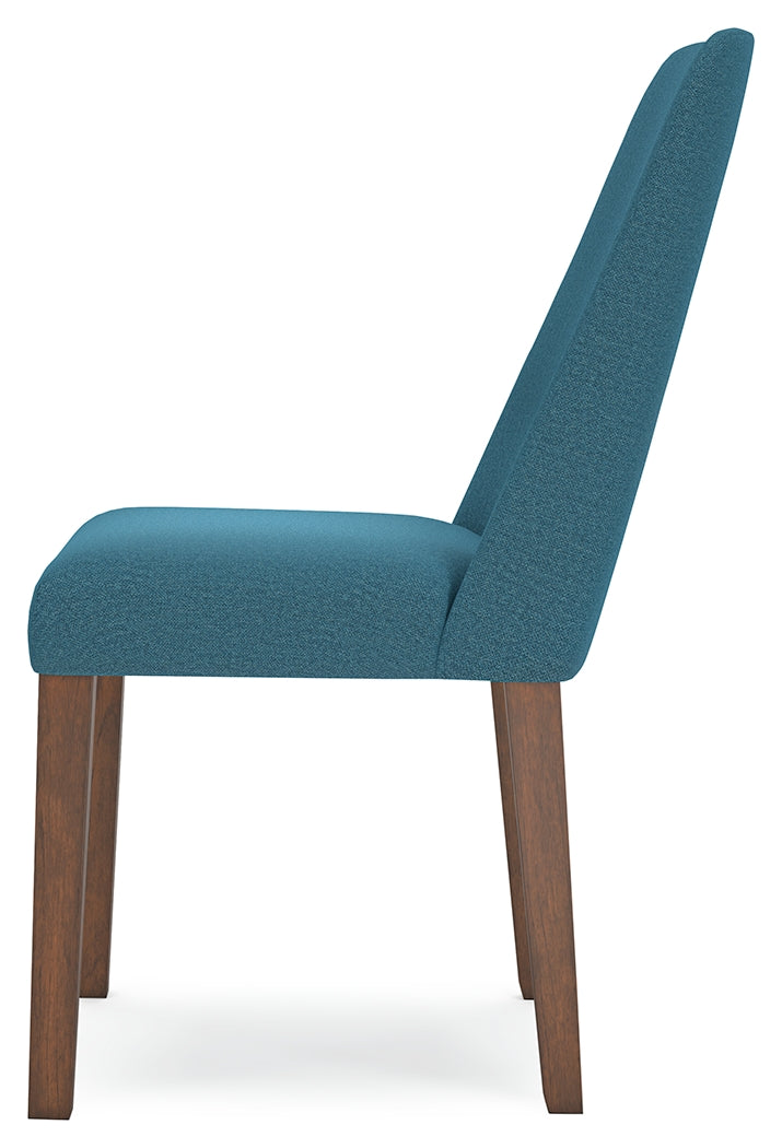 Lyncott Blue/Brown Dining Chair