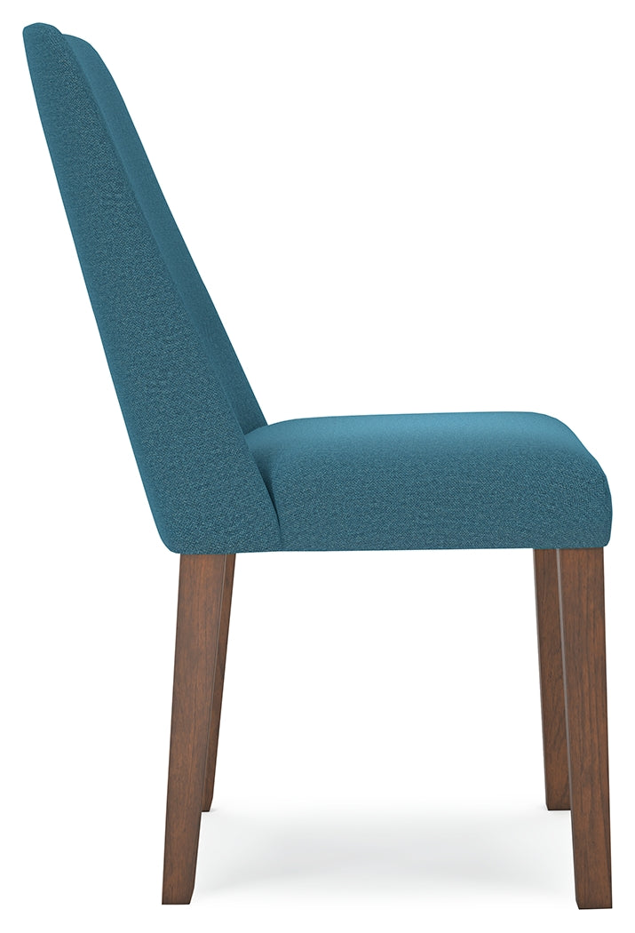 Lyncott Blue/Brown Dining Chair