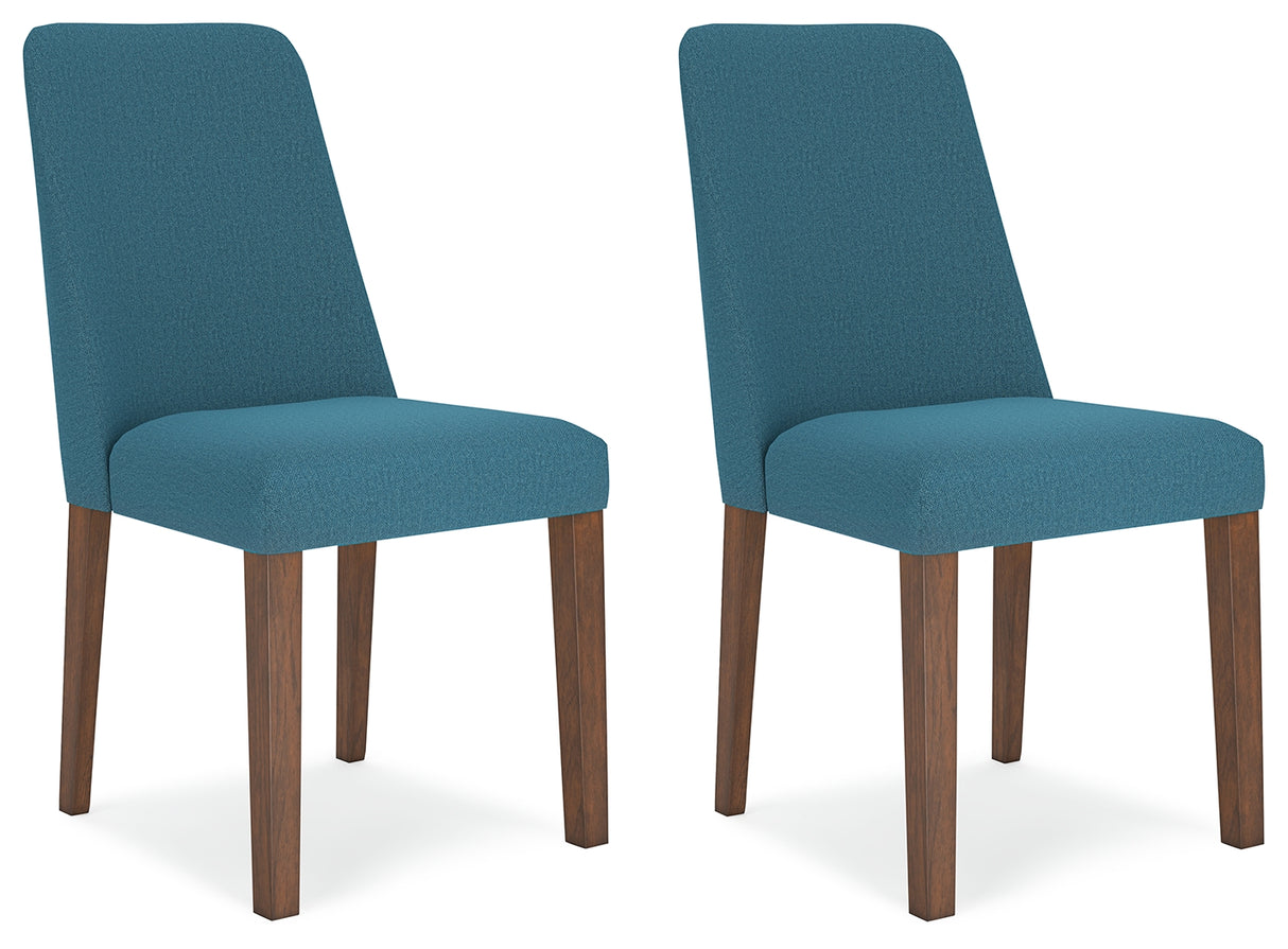 Lyncott Blue/Brown Dining Chair