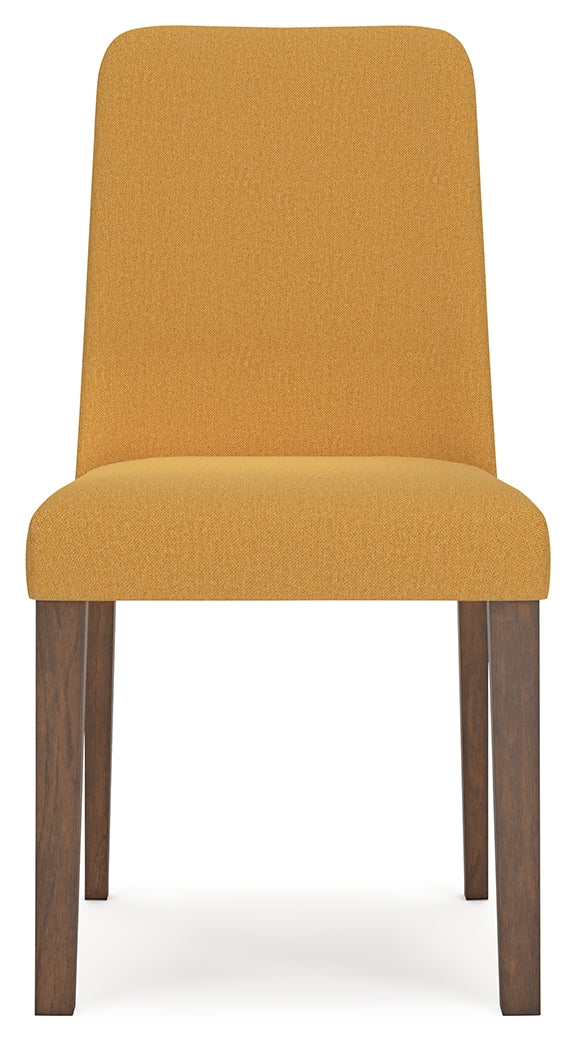 Lyncott Mustard/Brown Dining Chair