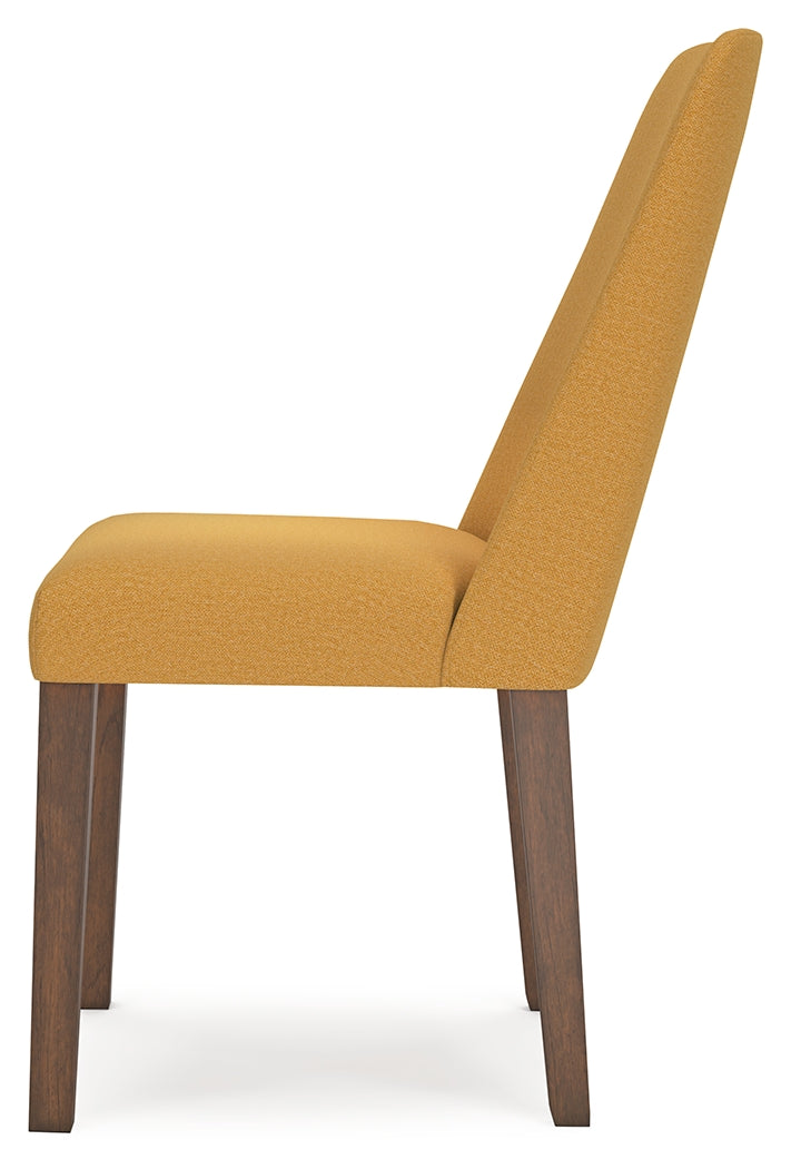 Lyncott Mustard/Brown Dining Chair