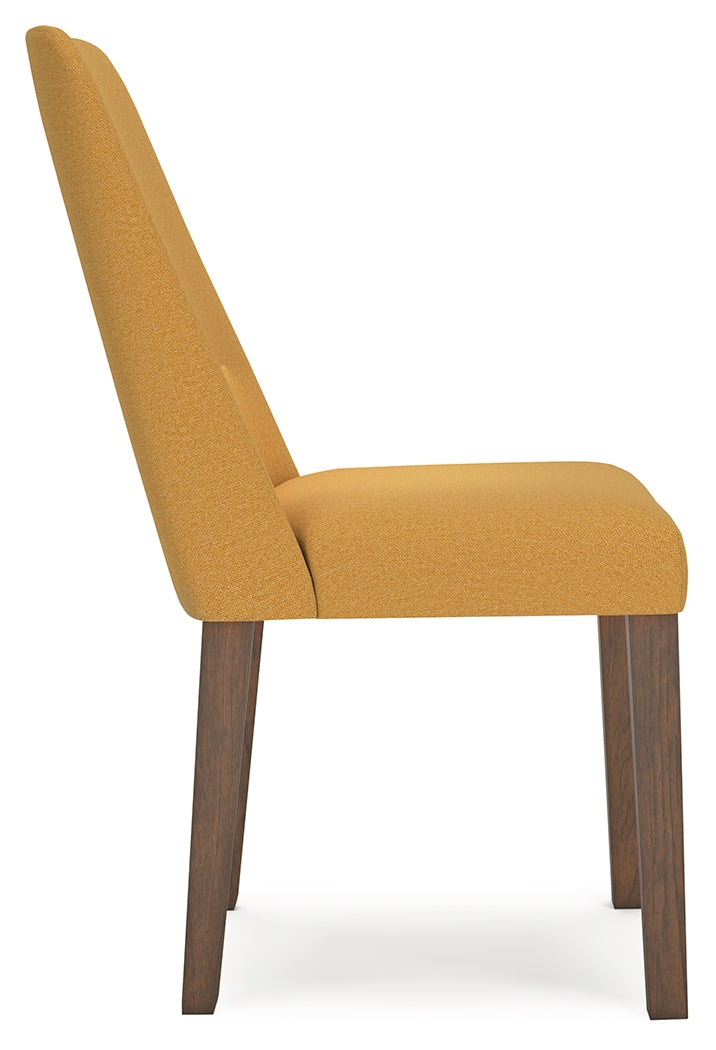 Lyncott Mustard/Brown Dining Chair