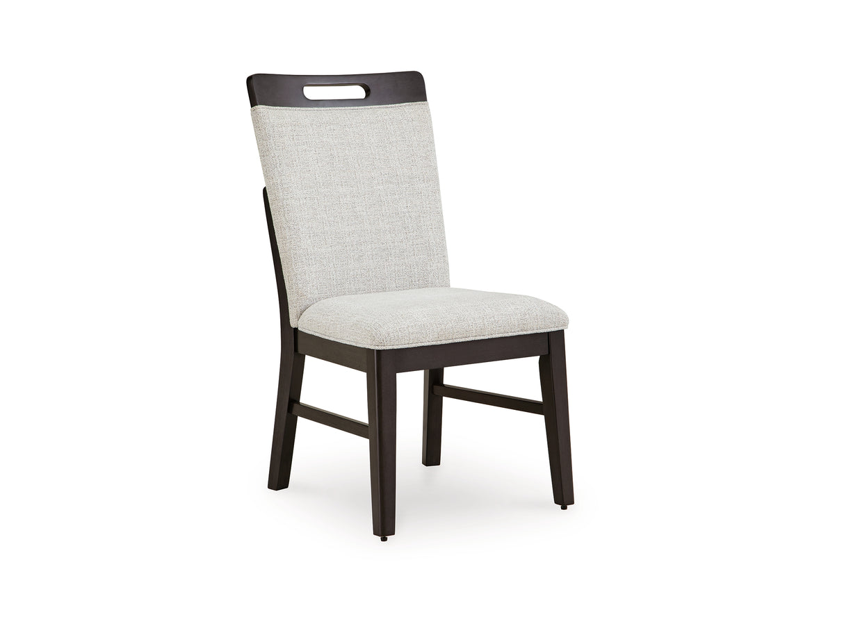 Neymorton Dark Grayish Brown Dining Table And 4 Chairs