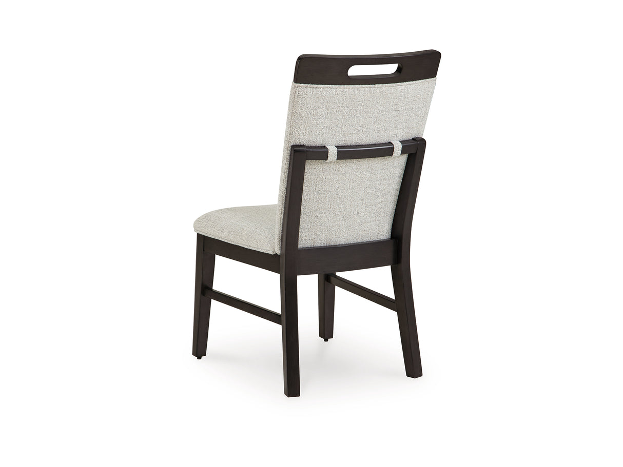 Neymorton Dark Grayish Brown Dining Table And 4 Chairs