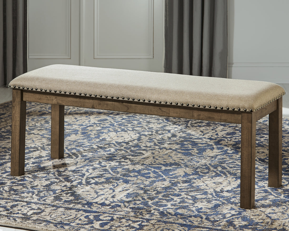 Moriville Beige Dining Bench