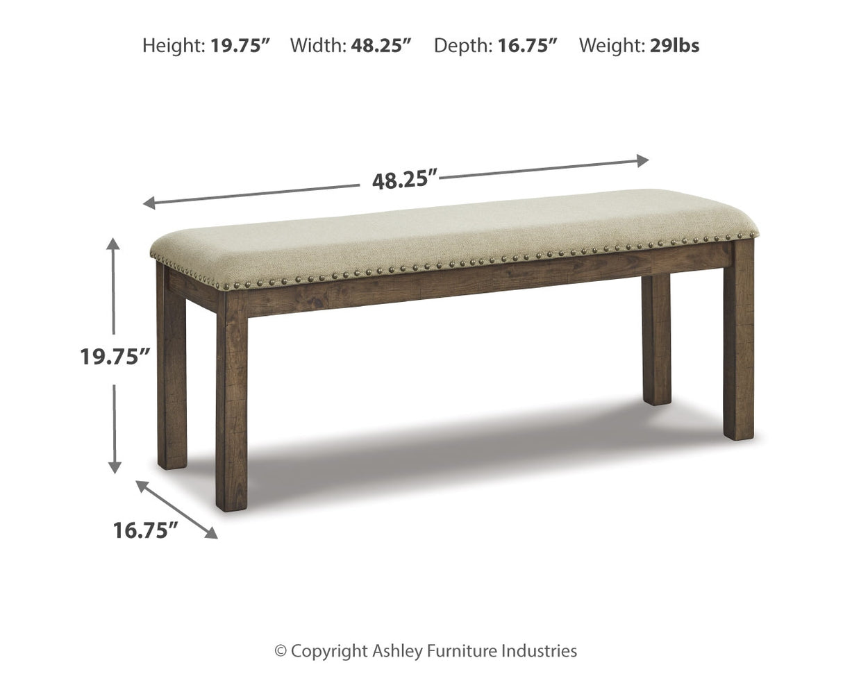 Moriville Beige Dining Bench