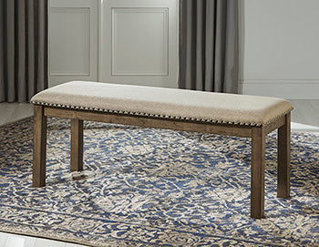Moriville Beige Dining Bench
