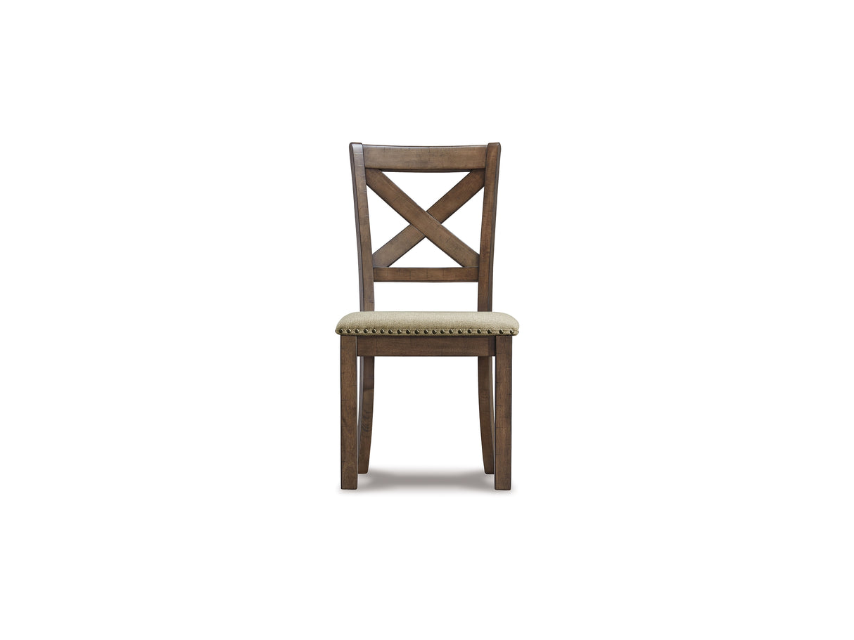 Moriville Grayish Brown Dining Table And 8 Chairs