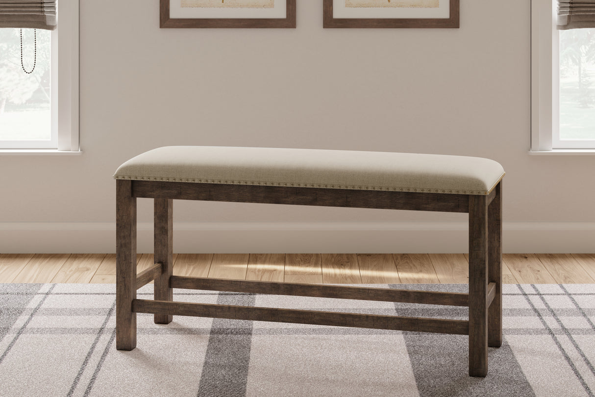 Moriville Beige Counter Height Dining Bench