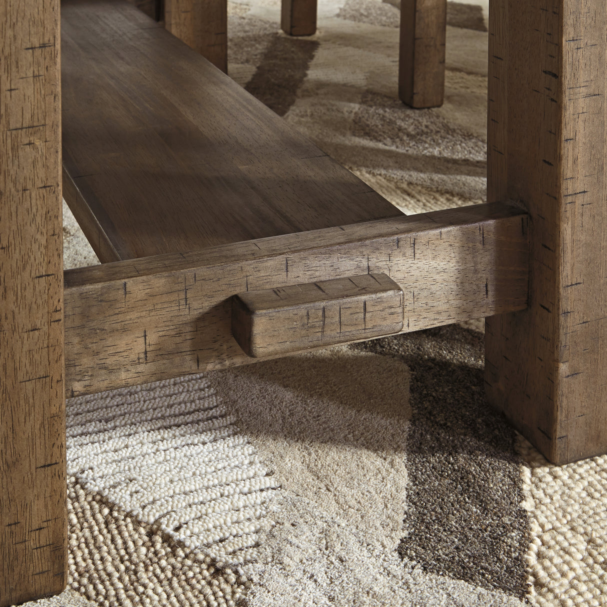 Moriville Grayish Brown Counter Height Dining Extension Table