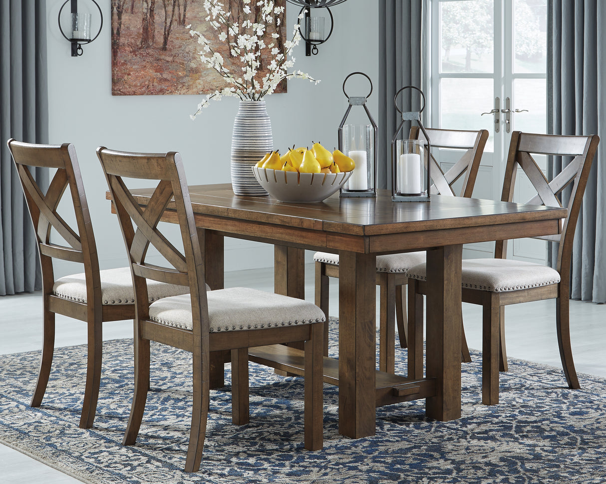 Moriville Grayish Brown Dining Extension Table