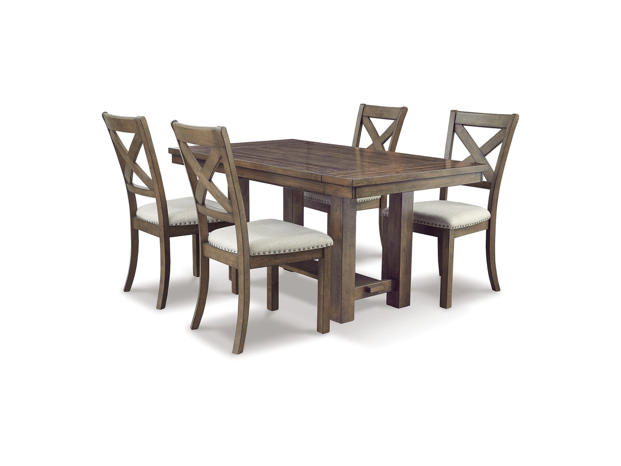 Moriville Beige Dining Table And 4 Chairs