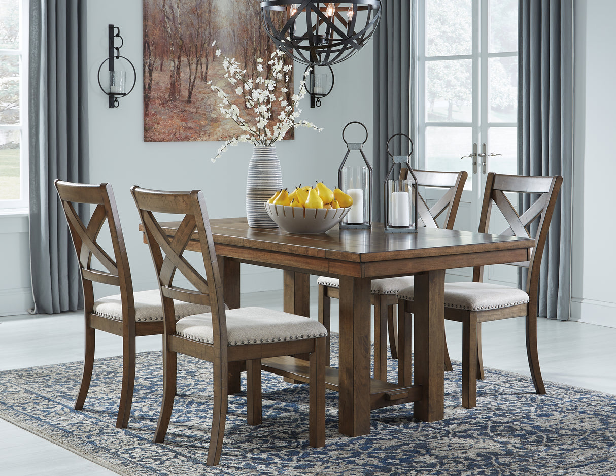 Moriville Grayish Brown Dining Extension Table