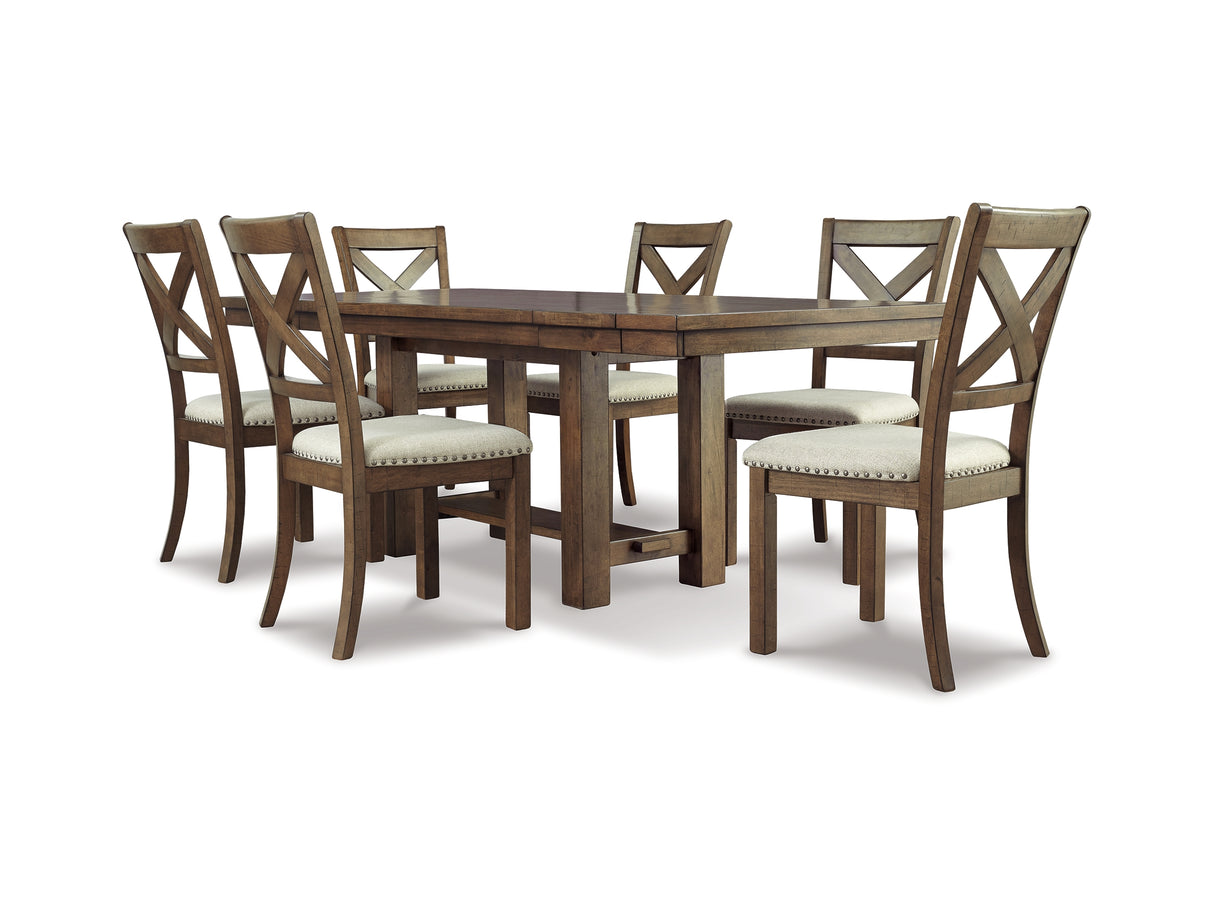 Moriville Beige Dining Table And 6 Chairs