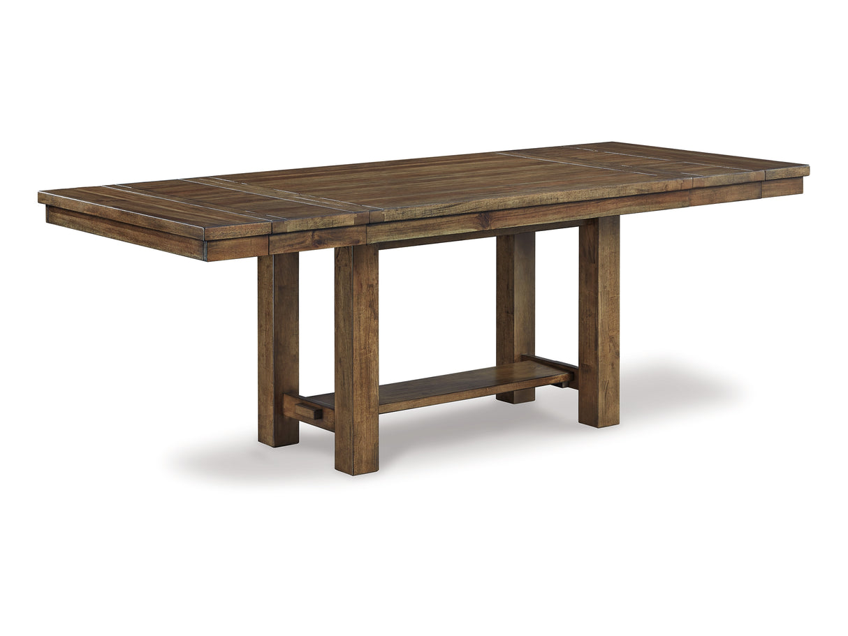 Moriville Grayish Brown Dining Table And 8 Chairs