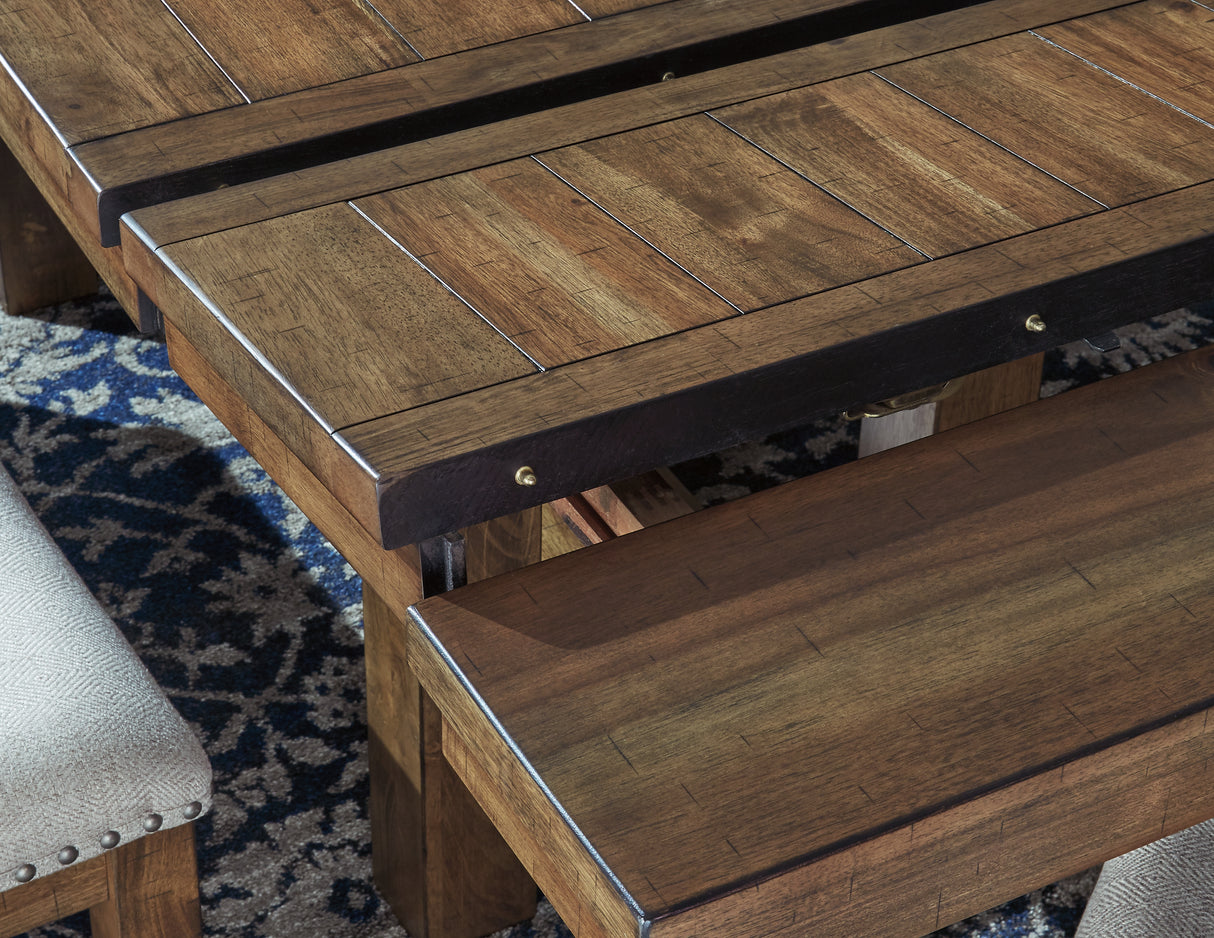 Moriville Grayish Brown Dining Extension Table