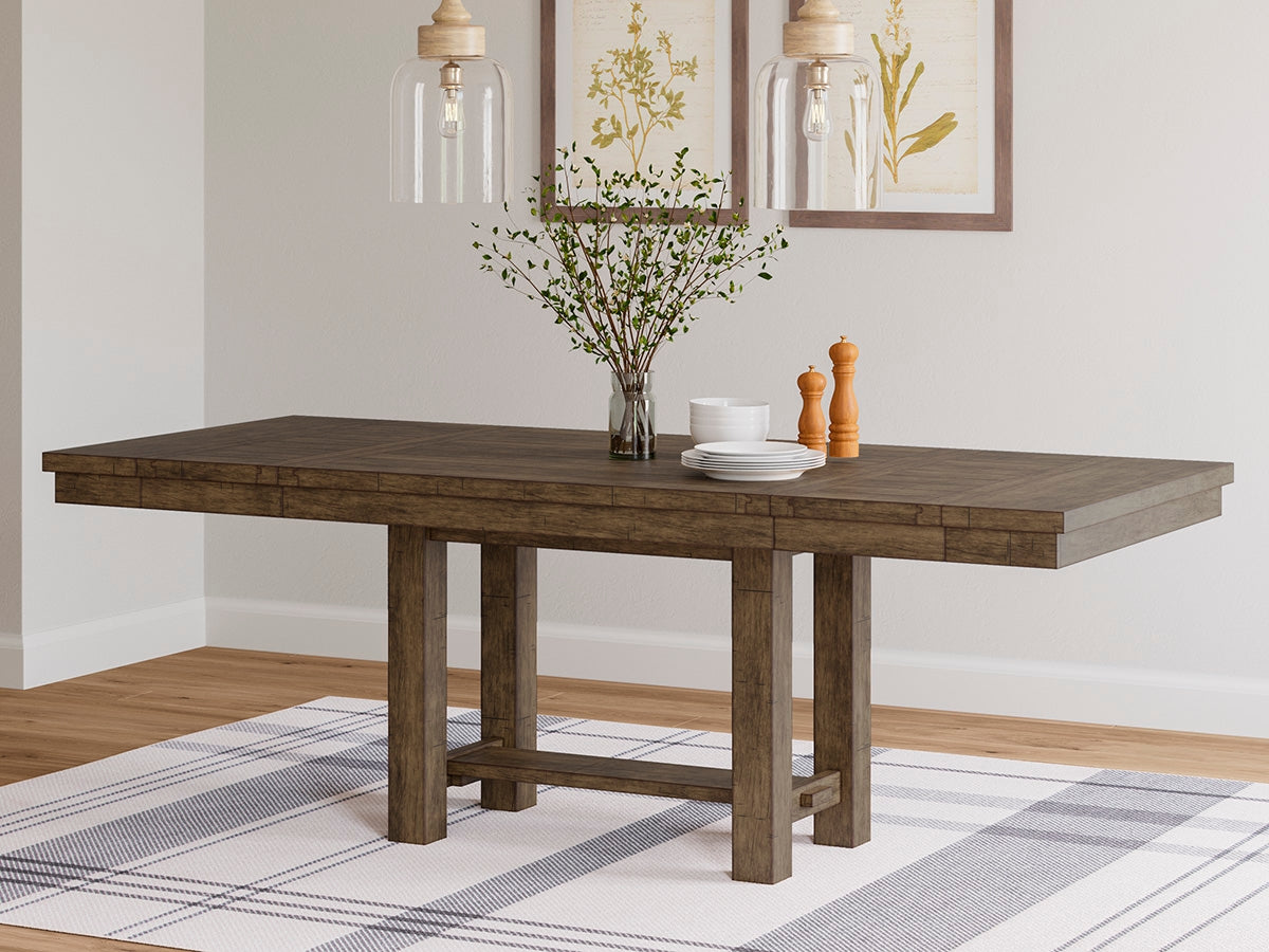 Moriville Grayish Brown Dining Extension Table