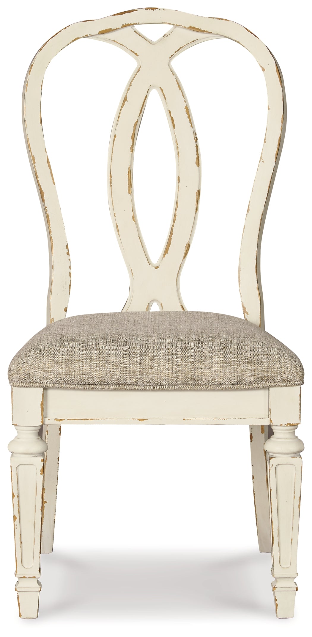 Realyn Chipped White Dining Chair