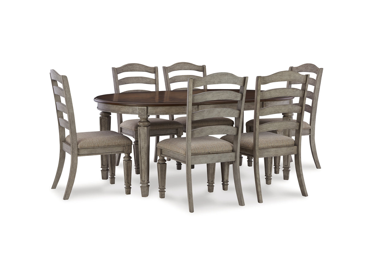 Lodenbay Antique Gray Dining Table And 6 Chairs