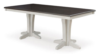Darborn Gray/Brown Dining Table Top