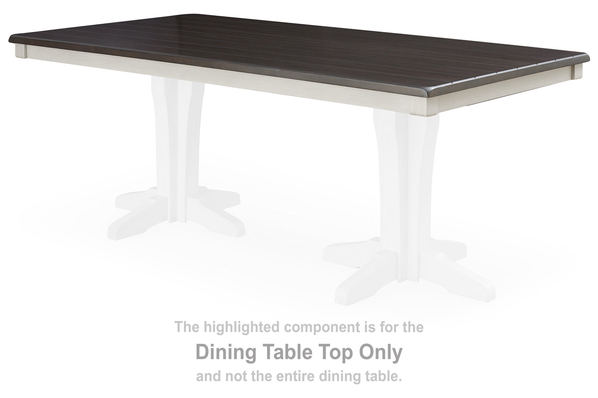 Darborn Gray/Brown Dining Table Top