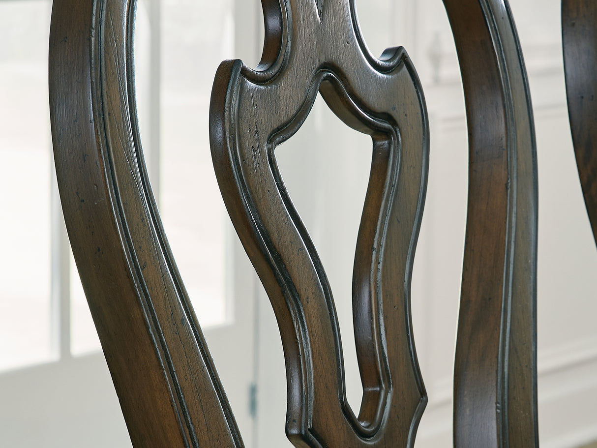 Maylee Dark Brown Dining Table And 6 Chairs