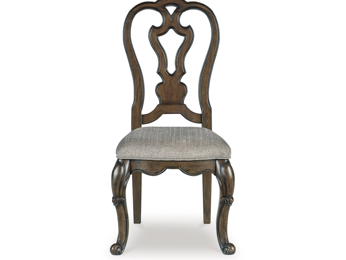 Maylee Dark Brown Dining Table And 4 Chairs