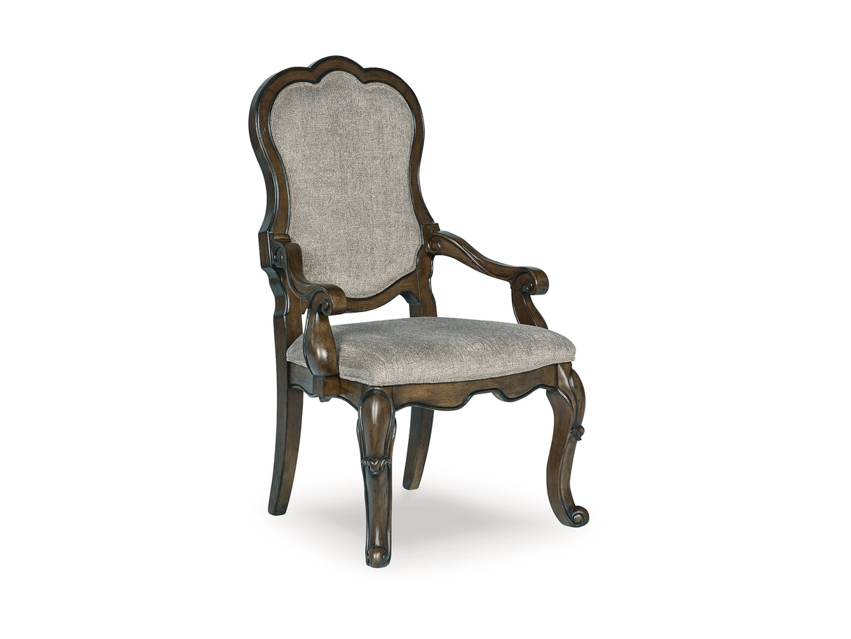 Maylee Dark Brown Dining Table And 4 Chairs