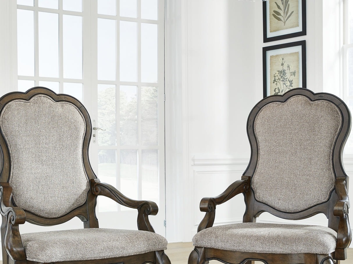 Maylee Dark Brown Dining Table And 4 Chairs