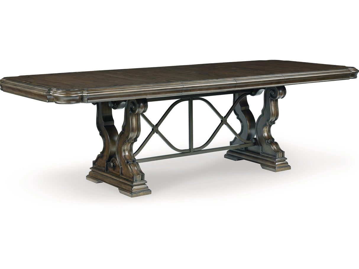 Maylee Dark Brown Dining Extension Table