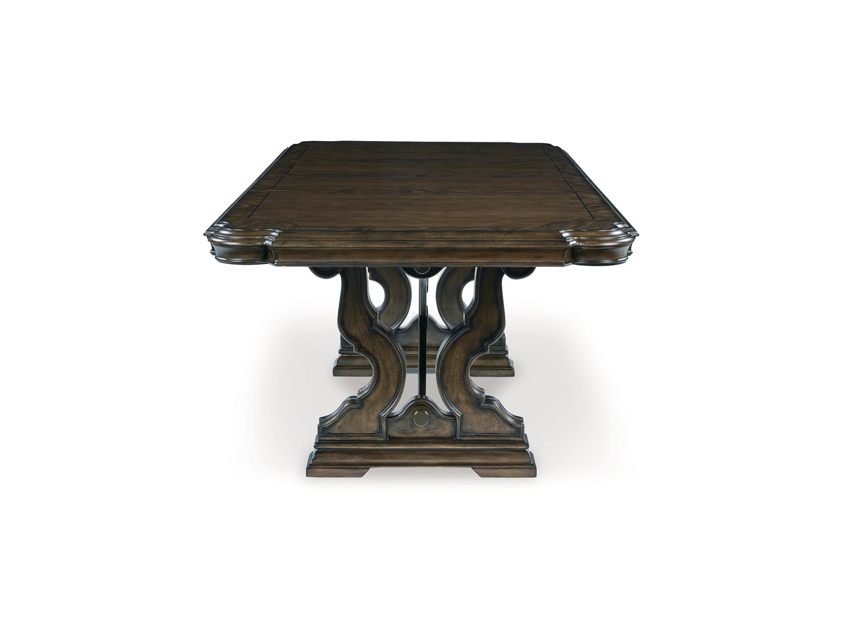 Maylee Dark Brown Dining Extension Table