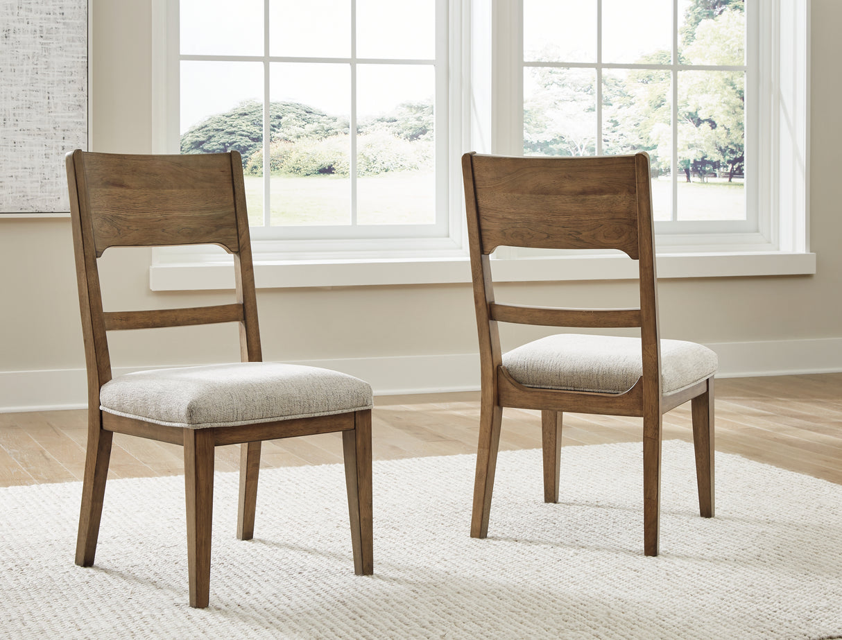 Cabalynn Oatmeal/Light Brown Dining Chair