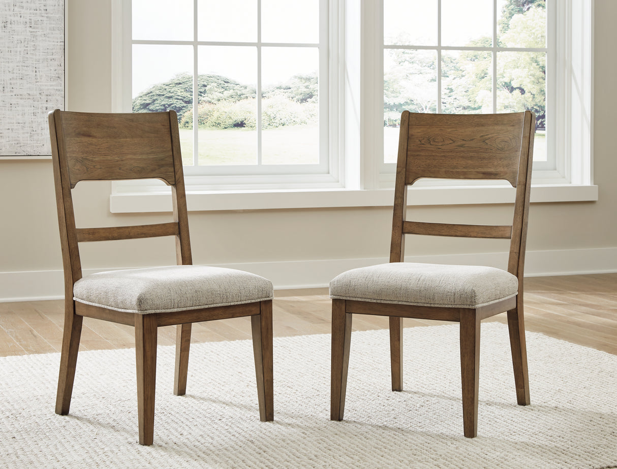 Cabalynn Oatmeal/Light Brown Dining Chair