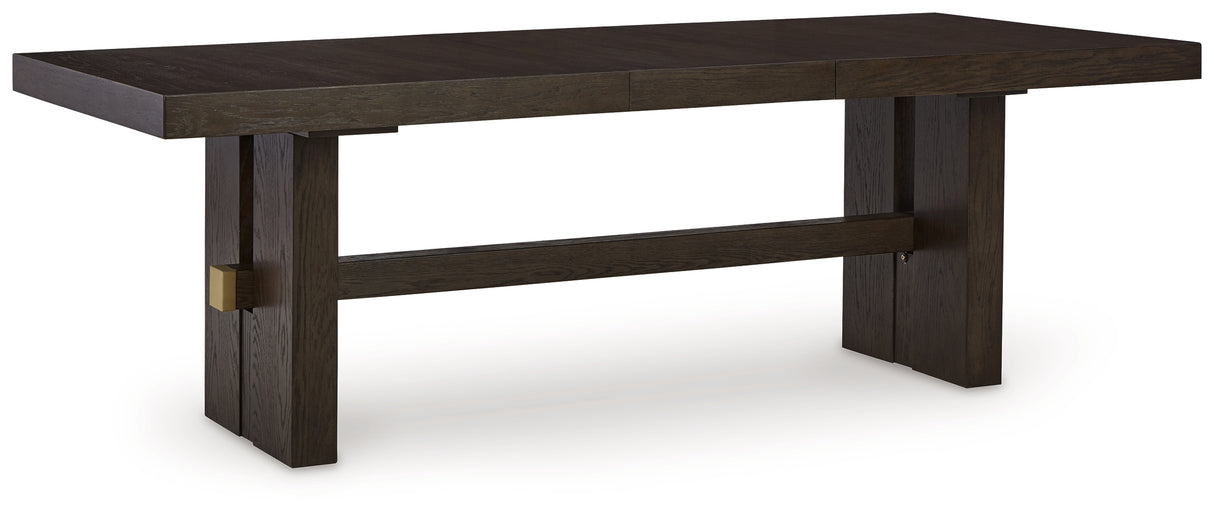 Burkhaus Dark Brown Dining Extension Table