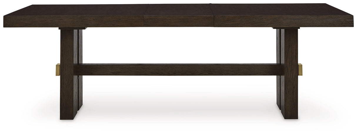 Burkhaus Dark Brown Dining Extension Table