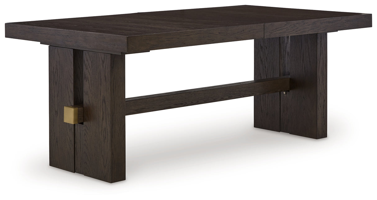 Burkhaus Dark Brown Dining Extension Table