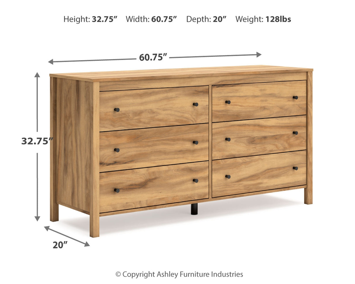 Bermacy Light Brown Dresser