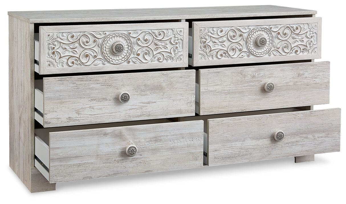 Paxberry Whitewash Dresser