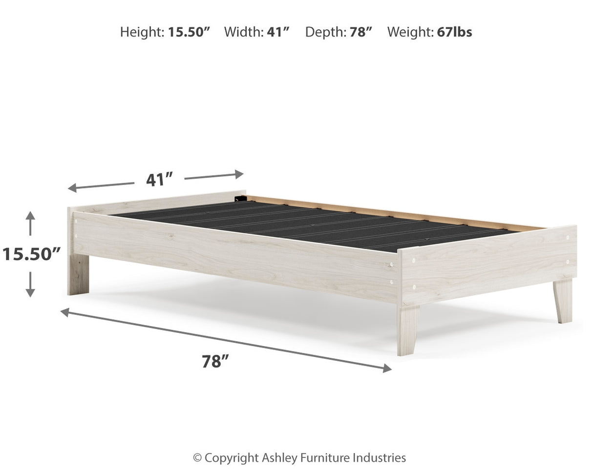 Socalle Light Natural Twin Platform Bed