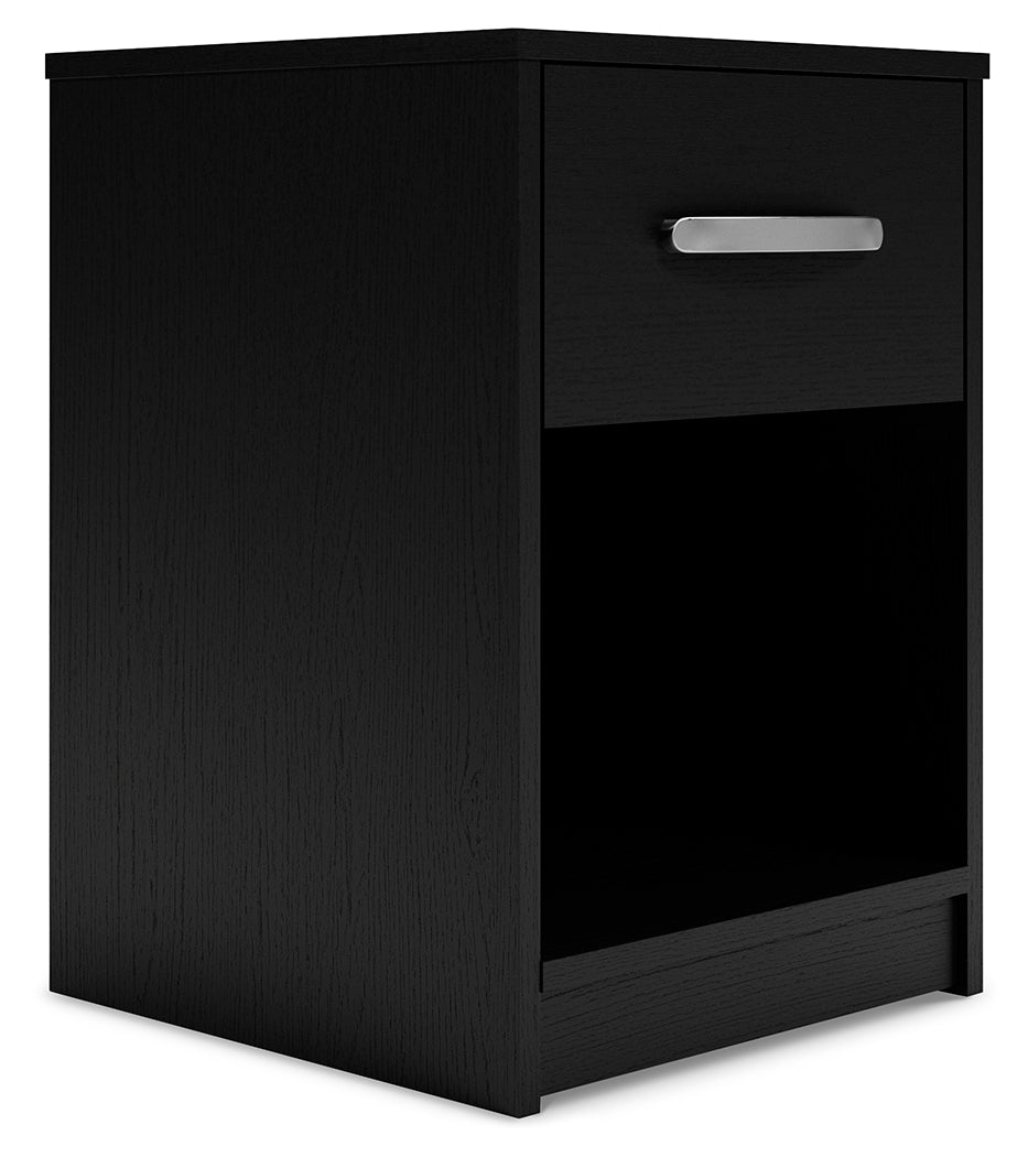 Finch Black Nightstand