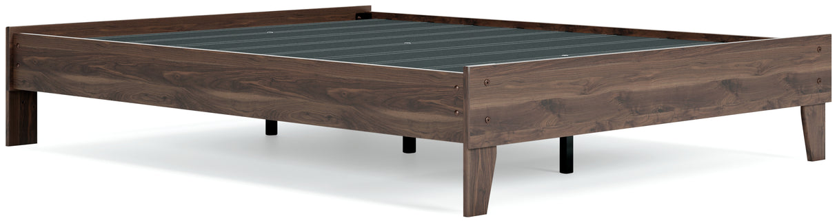 Calverson Mocha Queen Platform Bed