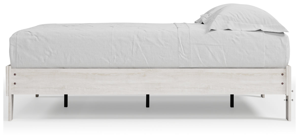 Shawburn Whitewash Full Platform Bed