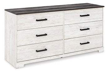 Shawburn Whitewash/Charcoal Gray Dresser