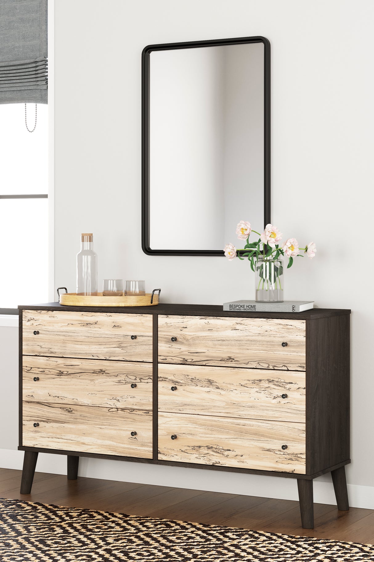 Piperton Two-Tone Brown/Black Dresser