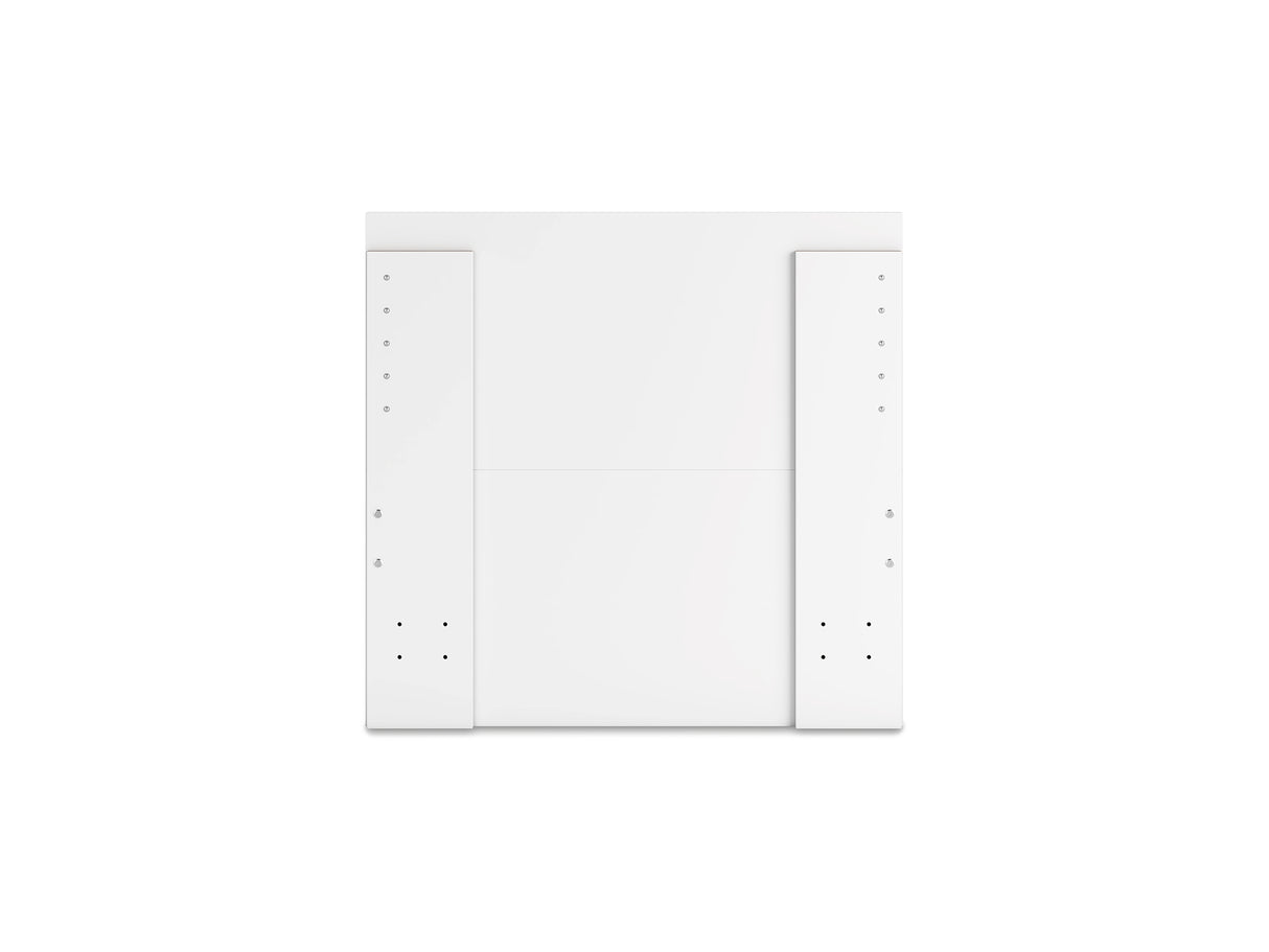 Onita White Twin Panel Platform Bed With 1 Side Storage