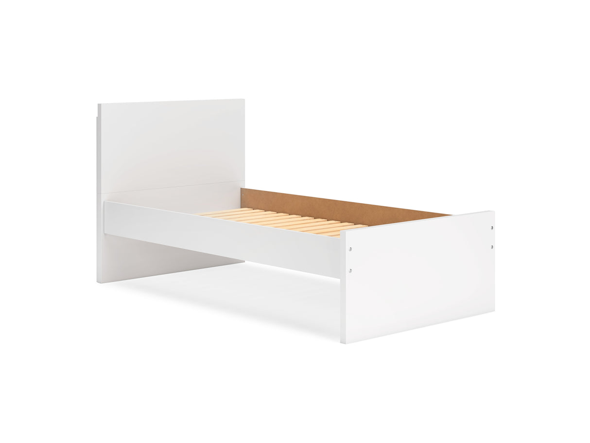 Onita White Twin Panel Platform Bed
